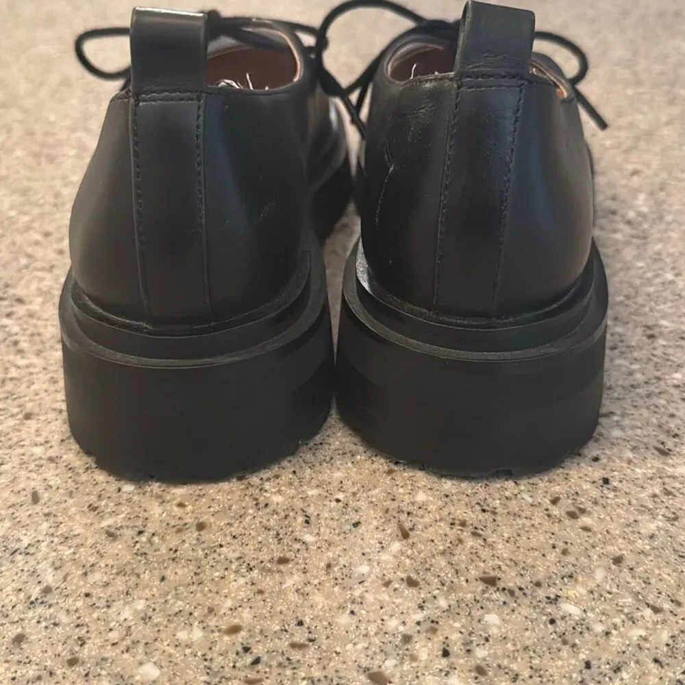 STEVE MADDEN Landon Black Lug Sole Ballet Platform Mary Jane